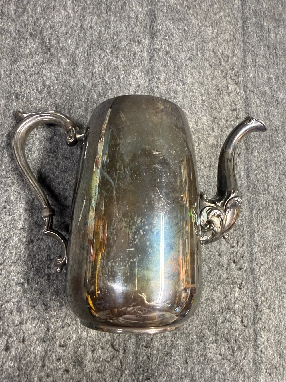 Sheridan Vintage Silvertone Coffee Pot - Classic Shiny Finish - Picture 4 of 11